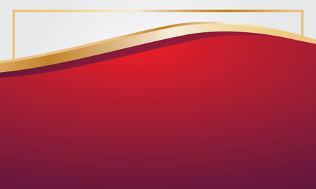 Red and gold background with copy space for text. Vector illustration.のイラスト素材