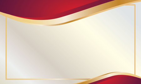 Red and gold abstract background with copy space for text. Vector illustrationのイラスト素材