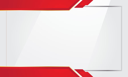 Red and white abstract corporate background with copy space, vector illustration.のイラスト素材