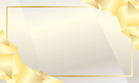 golden background with ribbon and space for your text, vector illustrationのイラスト素材