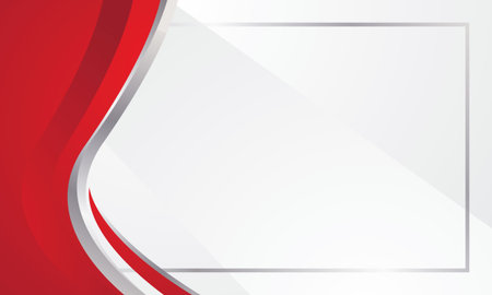 Abstract red and white corporate background with copy space. Vector illustration.のイラスト素材