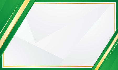 Green and white abstract corporate background. Vector illustration for your design.のイラスト素材