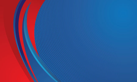 Abstract blue and red background with space for text. Vector illustration.のイラスト素材