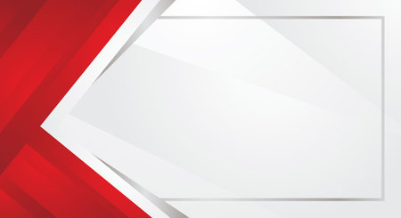 Red and white abstract corporate business background. Vector illustration graphic design.のイラスト素材
