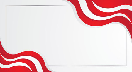 Red and white abstract background with space for text. Vector illustration.のイラスト素材