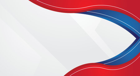 Abstract red and blue corporate background with copy space. Vector illustration.のイラスト素材