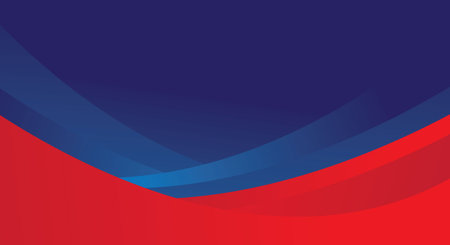 abstract red and blue background with copy space. vector illustration.のイラスト素材