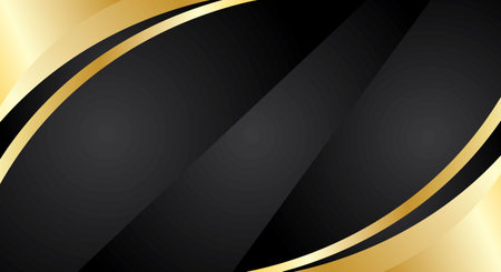 Luxury black and gold corporate background. Vector graphic illustration.のイラスト素材