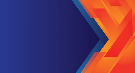 Abstract orange and blue arrow corporate background. Vector illustration graphic design.のイラスト素材
