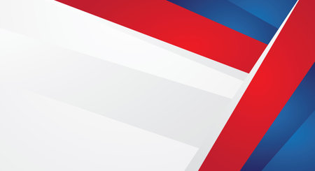Red and blue corporate background with copy space. Vector illustration for your designのイラスト素材