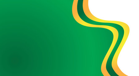 Green and yellow abstract background with copy space for text. Vector illustration.のイラスト素材