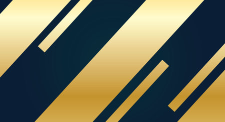 Luxury dark blue and gold abstract background. Vector illustration.のイラスト素材