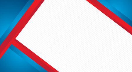 Blue and red corporate background with space for your text. Vector illustrationのイラスト素材