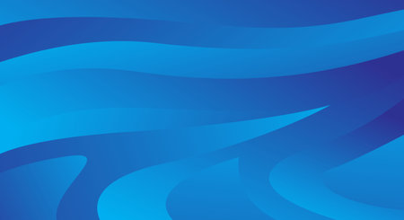 Blue abstract wavy background. Vector illustration for your graphic design.のイラスト素材