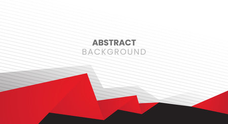 Abstract geometric background with red and black colors. Vector illustration for your designのイラスト素材
