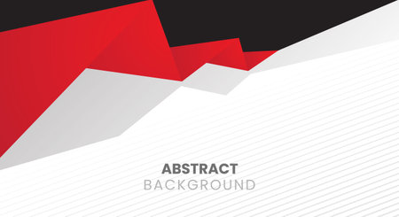 Red and black abstract corporate background. Vector design for your business presentation.のイラスト素材