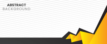 Abstract geometric background with yellow and black triangles. Vector illustration for your designのイラスト素材