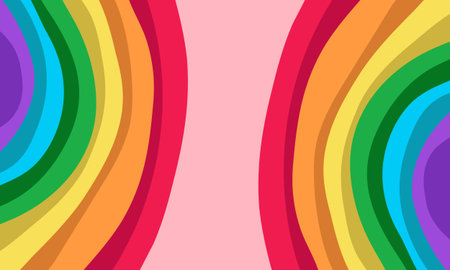 abstract rainbow background. vector illustration for your design. EPS10のイラスト素材