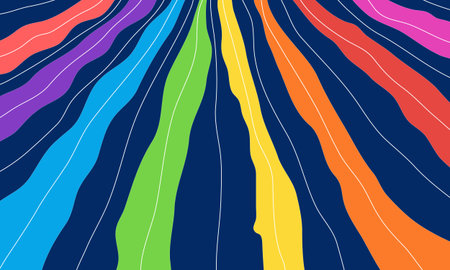 Abstract background with multicolored stripes. Vector illustration for your designのイラスト素材