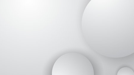 White abstract background with white balls. Vector illustration for your graphic design.のイラスト素材