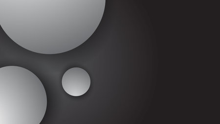 Abstract background with black and gray circles. Vector illustration for your designのイラスト素材