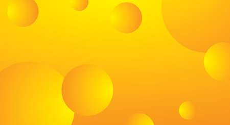 Orange abstract background with balls. Vector illustration. Bright orange background.のイラスト素材