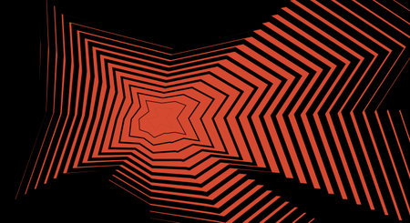 Abstract background of red and black stripes. 3d rendering, 3d illustration.