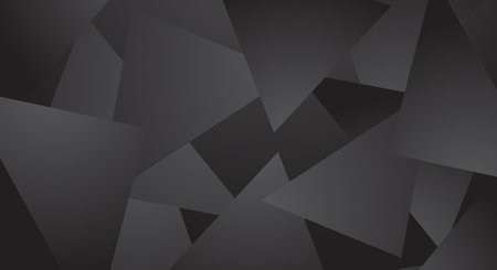 Black abstract polygon geometric background. Vector illustration for your design.のイラスト素材