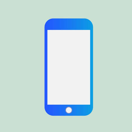 Smartphone illustration. Mobile phone mockup vector.のイラスト素材