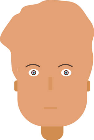 Human Face Art Vector Illustrationのイラスト素材