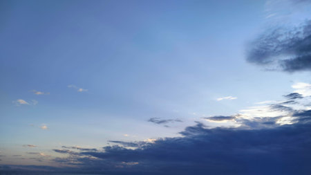 Nature Landscape Clouds Sky Photography, Abstract Cloudy Backgroundの写真素材