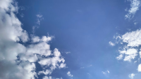 Nature Landscape Clouds Sky Photography, Abstract Cloudy Background, Beautiful Clouds In The Blue Skyの写真素材