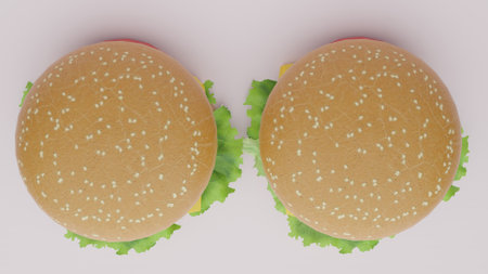 Burger or Hamburger 4k photos 2024.の写真素材