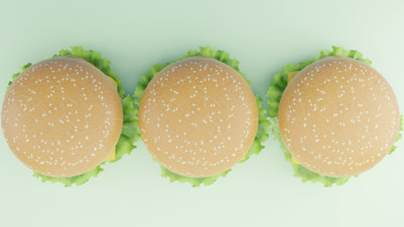 Burger or Hamburger 4k photos 2024.の写真素材