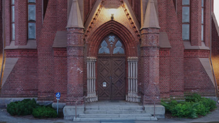 Church of St. Francis of Assisi in Riga, Latviaの写真素材