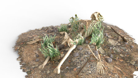 human remainsの写真素材