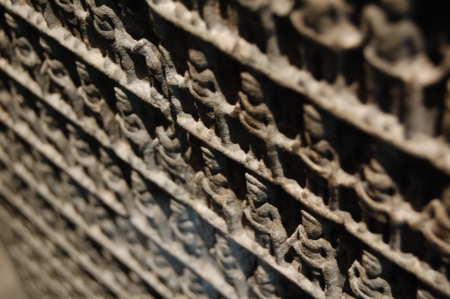 Close up of an old relief art