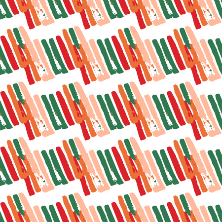 Abstract seamless pattern with lines and stripes in variety of colors.
Modern repeating background vector texture.のイラスト素材