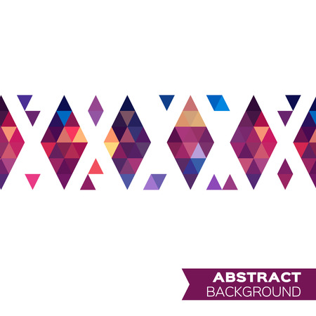 Abstract colorful geometric triangles background. Vector origami illustration for designのイラスト素材