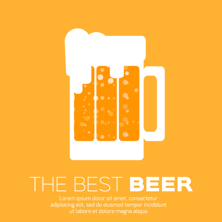 Mug of Beer. The best beer Vector illustration.のイラスト素材