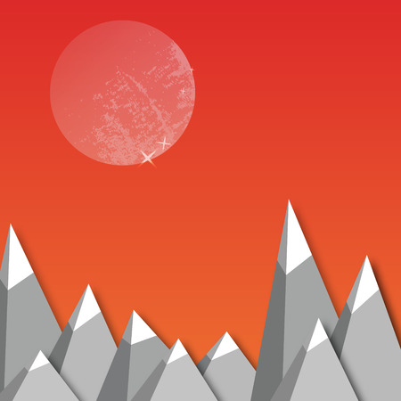 Mountain landscape.のイラスト素材