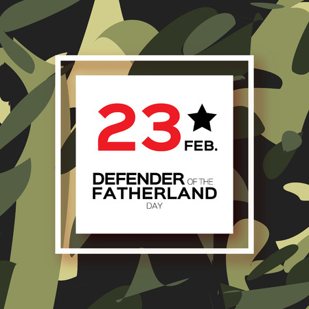 Happy Defender of the Fatherland day. 23 Februaryのイラスト素材