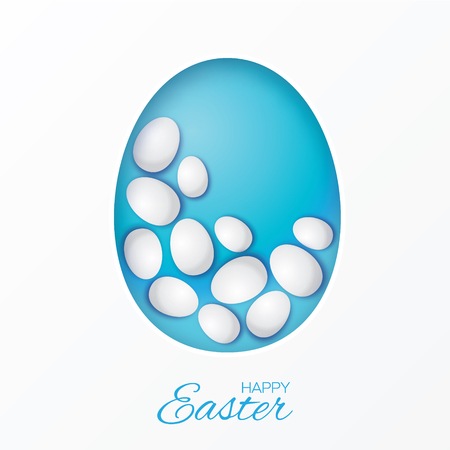 Easter eggs icons. Vector illustration. Easter eggs for Easter holidays design on white background.のイラスト素材