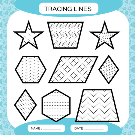 vector of tracing lines kids education id 106003929 royalty free image stocklib