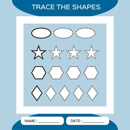 For educational children game to learn shapes.のイラスト素材