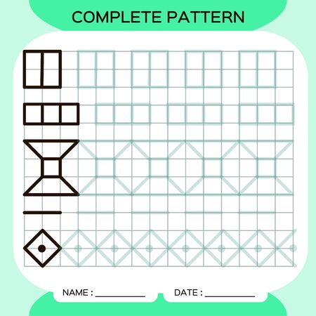 Vector of Complete pattern. Tracing - ID:1-133296430 - Royalty Free ...