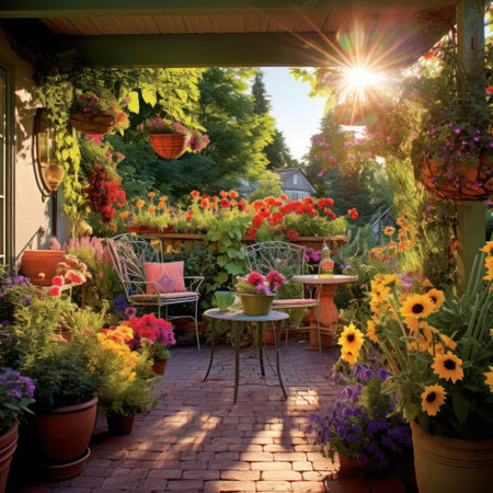 Flowers. Garden, Natural country livingの素材