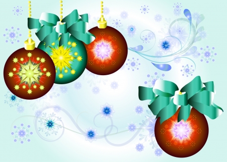 Decorated Christmas ballのイラスト素材