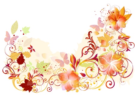 Flourish design ideal for greeting cards and backgrounds  のイラスト素材