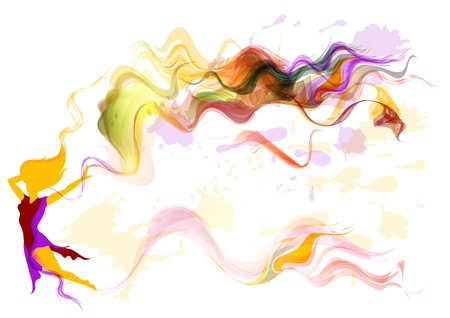 pretty slim femaleのイラスト素材